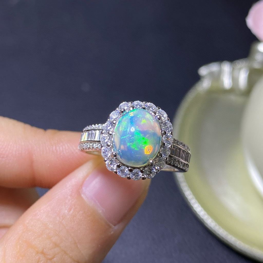 “Handcrafted opal ring” → excellent choice