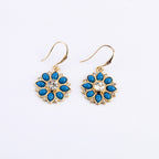 Boucles d’oreilles incrustées de diamants avec pierres précieuses - NovaShop NovaShop Blue Bigbuy
