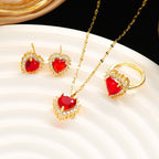 Necklace With Hearts Flower Special Interest Lightweight Luxury Pendant Costume Titanium Steel