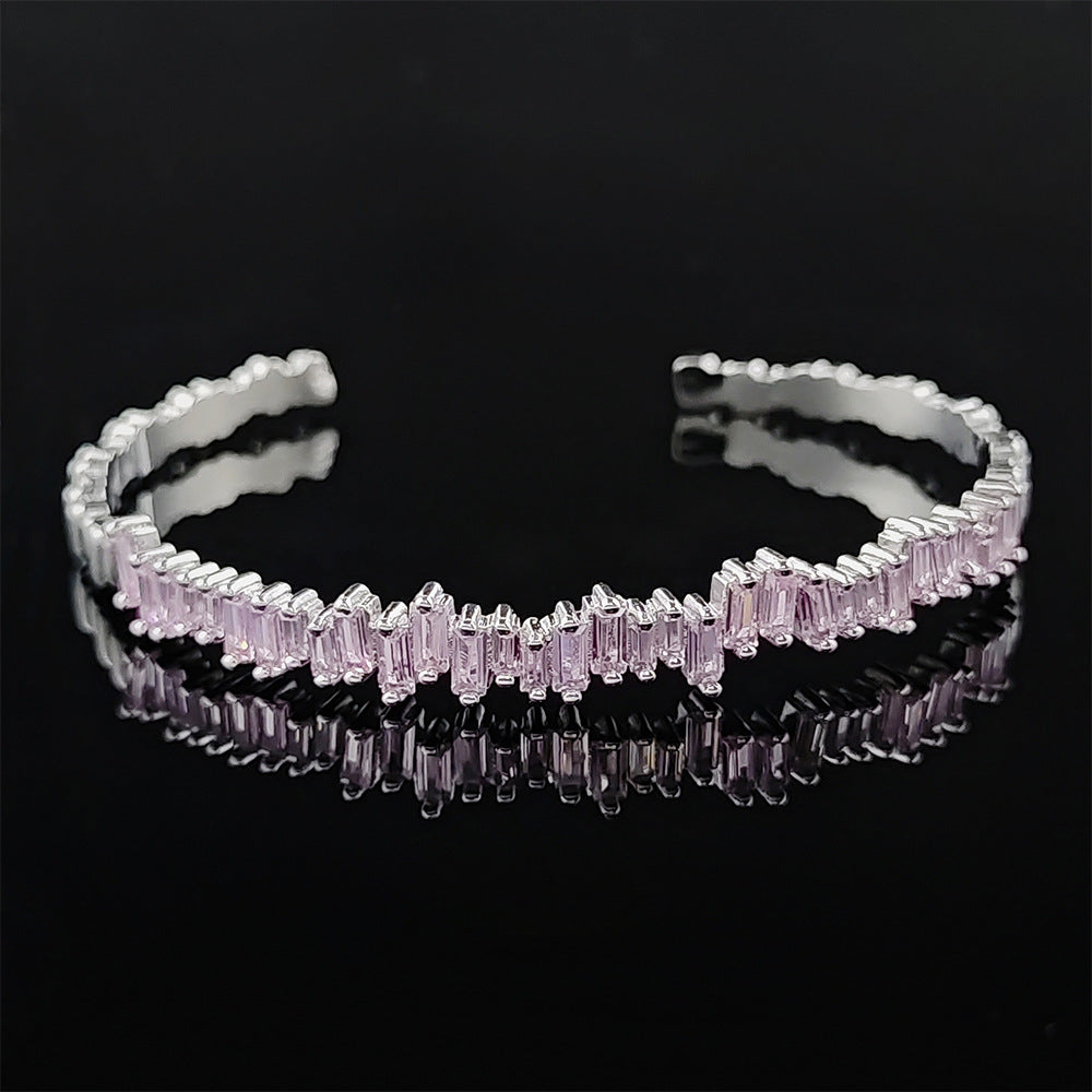 Bracelet pour femme en zircon, simple et stylé avec personnalité - NovaShop NovaShop White Bigbuy