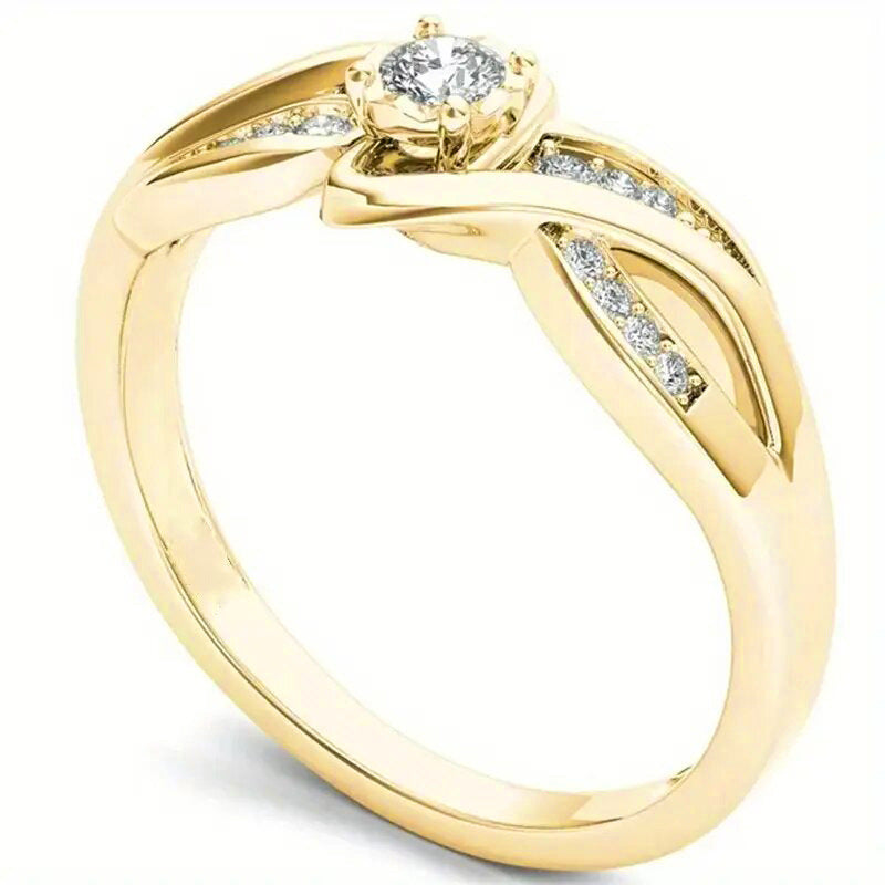European and American cross ring for women