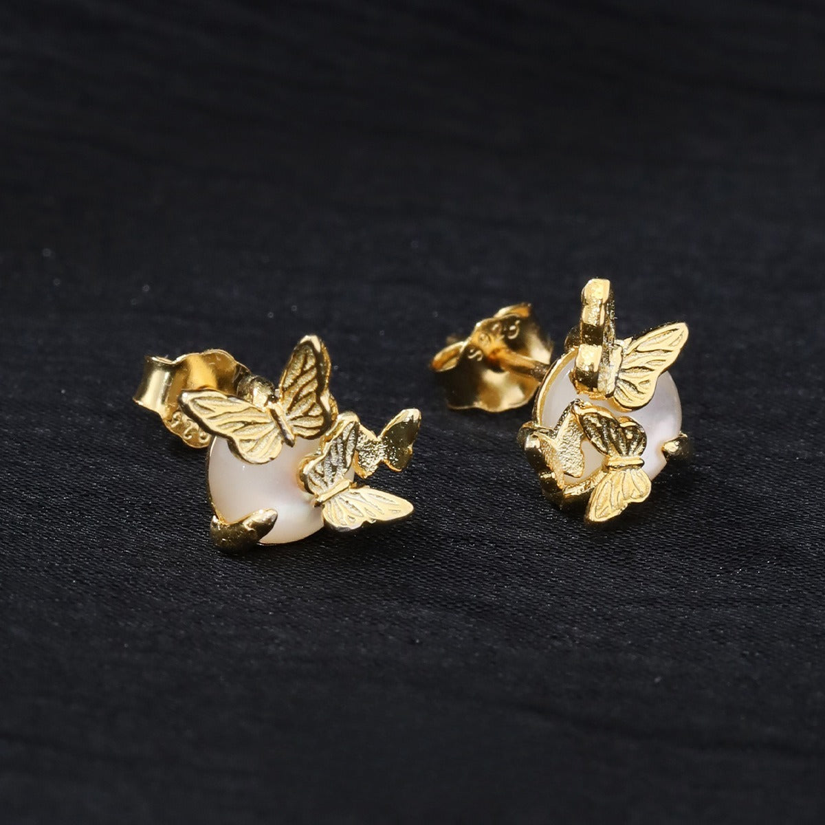 Boucles d’oreilles papillon style froid niche personnalité haut de gamme - NovaShop NovaShop White Gold Color / 925 Silver Bigbuy