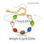 Bracelet Femme de Luxe Léger en Verre Brodé - NovaShop NovaShop Multicolor / 18K Bigbuy