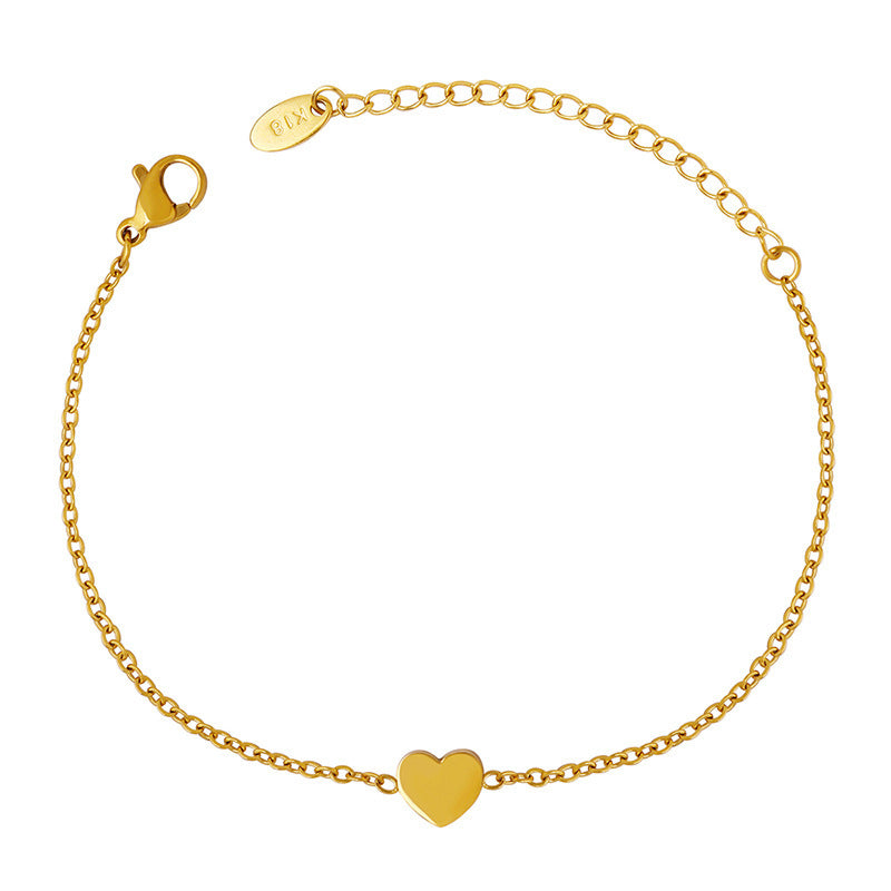 Bracelet femme polyvalent en forme de cœur, style mode et élégant - NovaShop NovaShop Steel Color Bigbuy