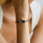 Bracelet Femme de Luxe Léger en Verre Brodé - NovaShop NovaShop Blue / 18K Bigbuy