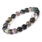 Bracelet Unisexe en Agate Indienne Œil de Tigre avec Motif Patte de Chien - NovaShop NovaShop Indian Agate Bracelet Bigbuy