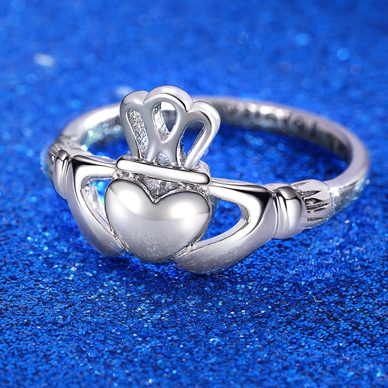 Creative versatile hollow heart ring, unique design blending elegance