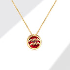 Collier femme arborant les douze signes du zodiaque - NovaShop NovaShop Aquarius Bigbuy