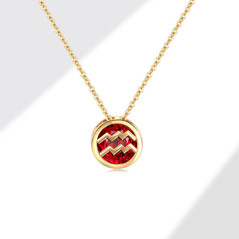 Collier femme arborant les douze signes du zodiaque - NovaShop NovaShop Aquarius Bigbuy
