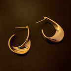 Metal Twisted Design Earrings Check out these earrings