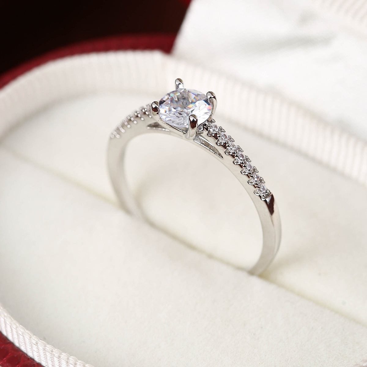 elegant copper ring seduces with its geometric hexagonal design, offering a modern and refined touch