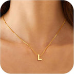 Elegant Gold Letter Necklace – Stainless Steel A to Z