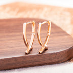 Boucles d’oreilles en forme de croix, allure luxueuse - NovaShop NovaShop Rose Gold Bigbuy