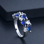 Elegant boho chic zircon ring for women, street jewelry