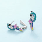 Boucles d’oreilles clip en forme de perroquet - NovaShop NovaShop White Gold Color Bigbuy