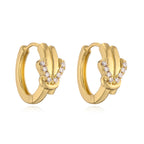 Cowhide clasp earrings, designed for women who appreciate luxury