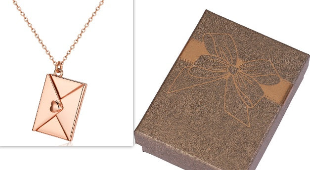 “I Love You” Envelope Necklace – Hidden Message of Love