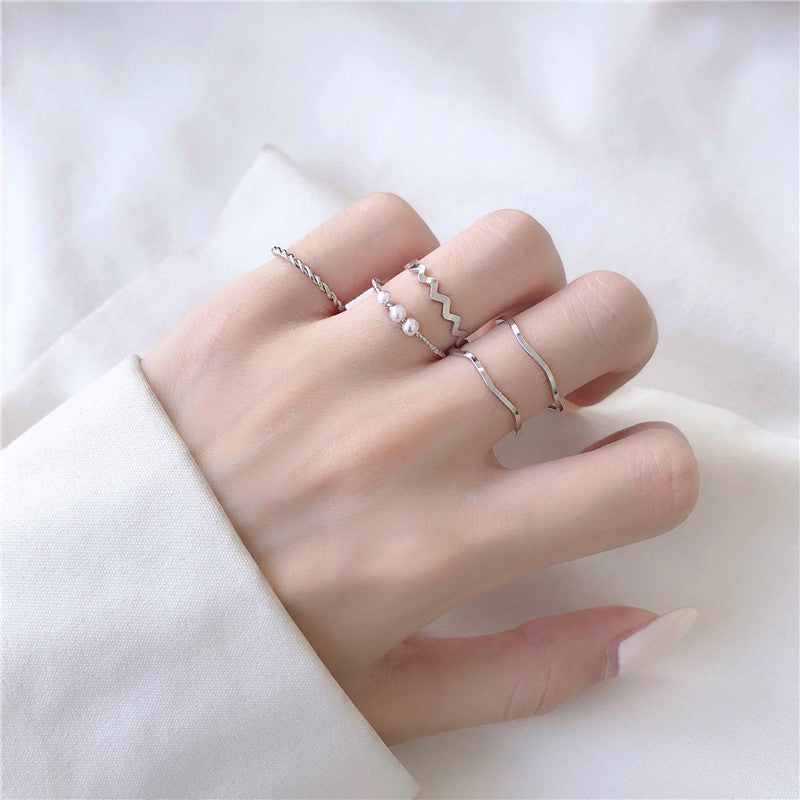 Korean Style Alloy Butterfly Ring for Women
