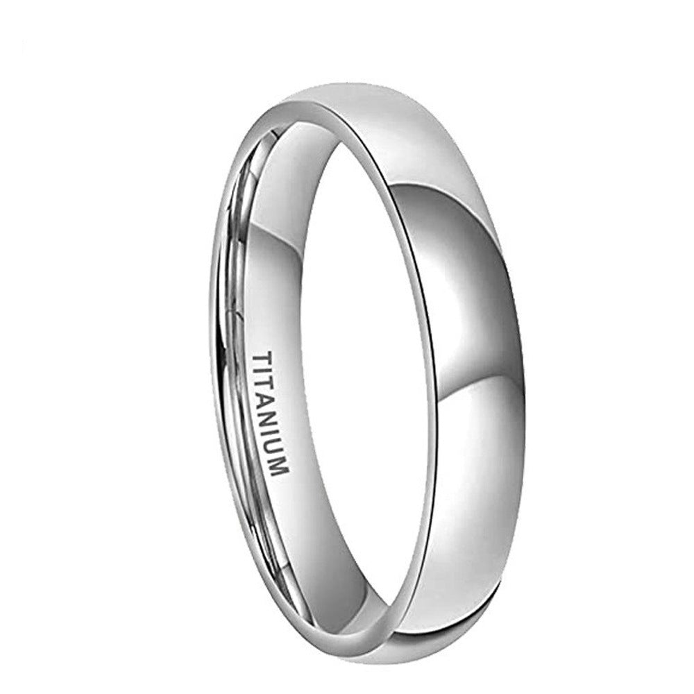 Trendy unisex ring in pure silver titanium