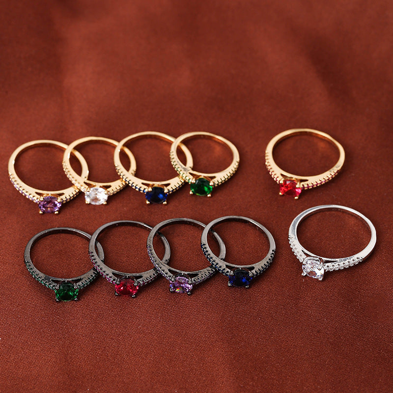 elegant copper ring seduces with its geometric hexagonal design, offering a modern and refined touch