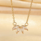Collier feuille en strass pour femme – Design tendance et original - NovaShop NovaShop Golden Yellow Bigbuy