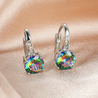 Boucles d’oreilles mode simples et élégantes, déclinées en plusieurs couleurs - NovaShop NovaShop Platinum Colorful Diamond Bigbuy