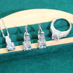 Four-Piece Zircon Set – Necklace, Bracelet, Earrings and Ring Dare to Shine