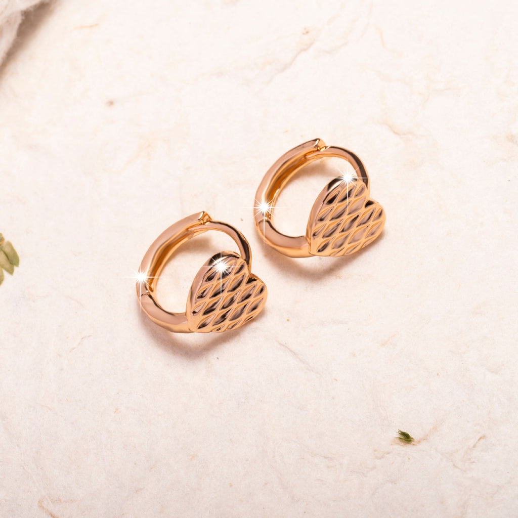 Boucles d’oreilles au style simple et élégant, conçues en cuivre - NovaShop NovaShop Rose Gold Bigbuy
