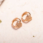 Boucles d’oreilles au style simple et élégant, conçues en cuivre - NovaShop NovaShop Rose Gold Bigbuy