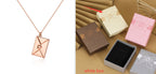 “I Love You” Envelope Necklace – Hidden Message of Love