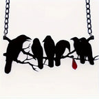 Collier Femme Gothique Rétro Hip Hop avec Corbeau Noir - NovaShop NovaShop Black Bigbuy