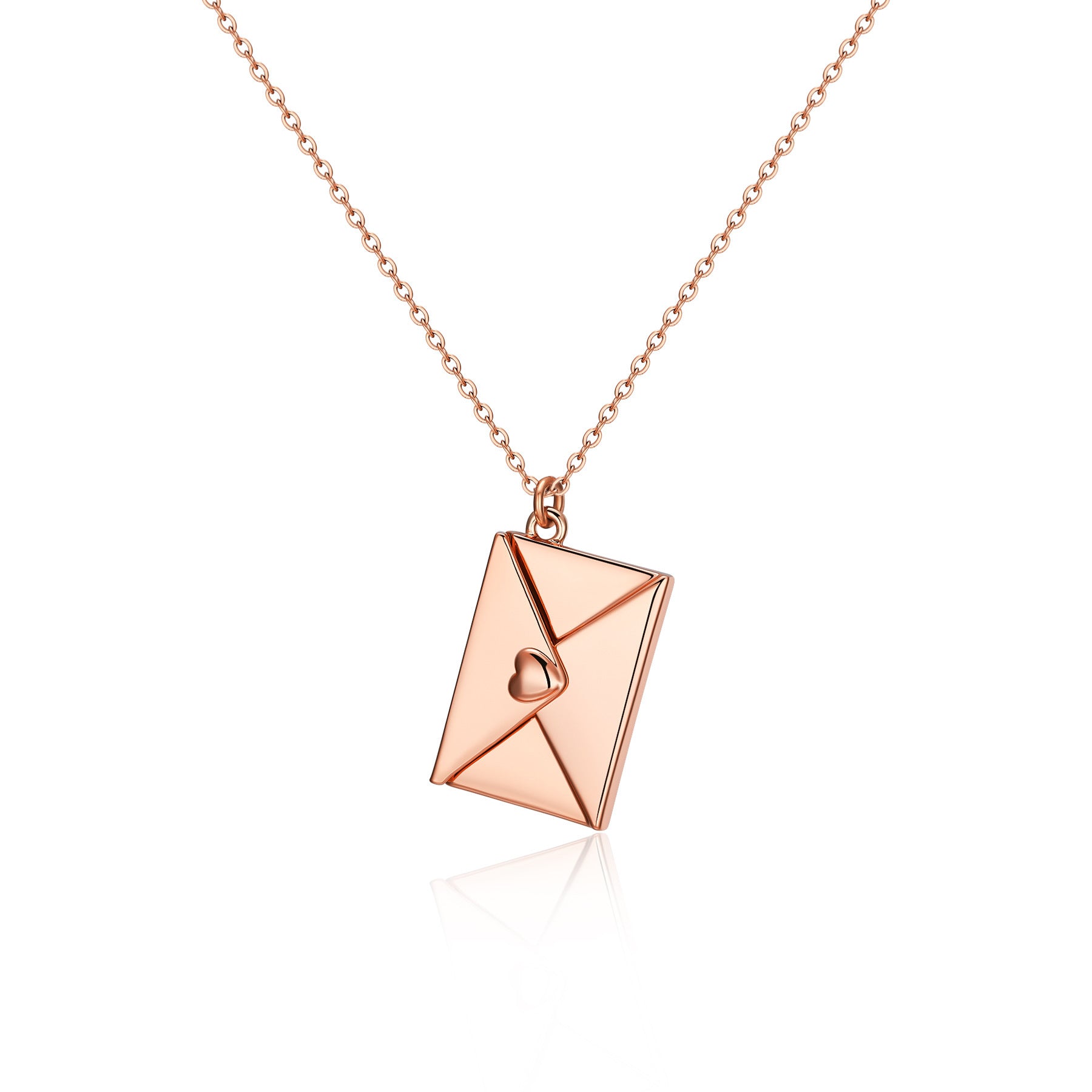 “I Love You” Envelope Necklace – Hidden Message of Love