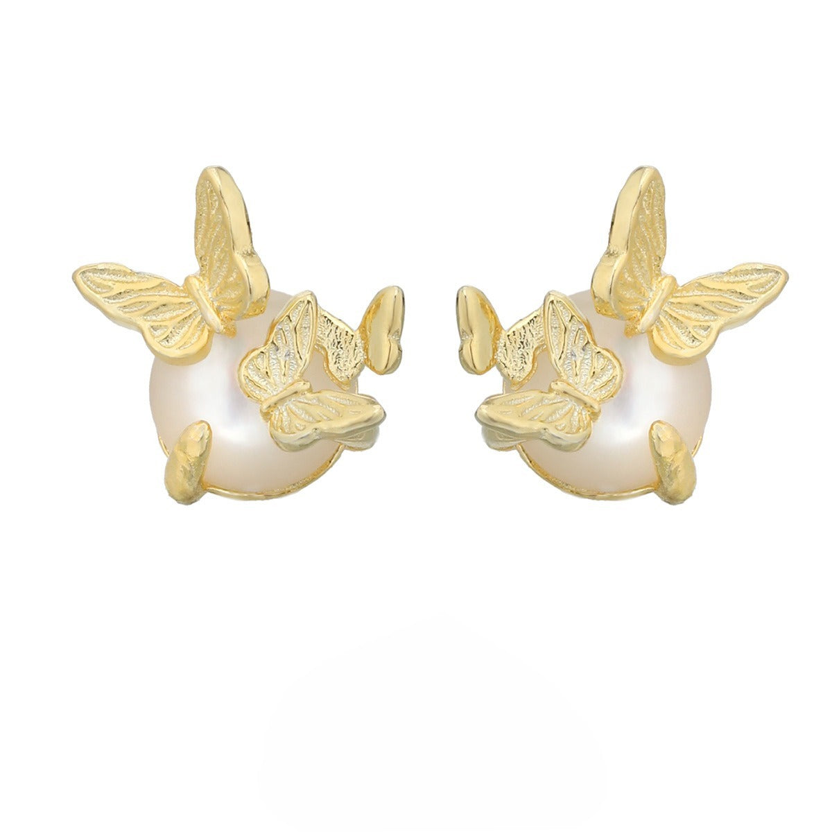 Boucles d’oreilles papillon style froid niche personnalité haut de gamme - NovaShop NovaShop Gold / 925 Silver Bigbuy
