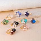 Simple and sensual floral pattern ring for women