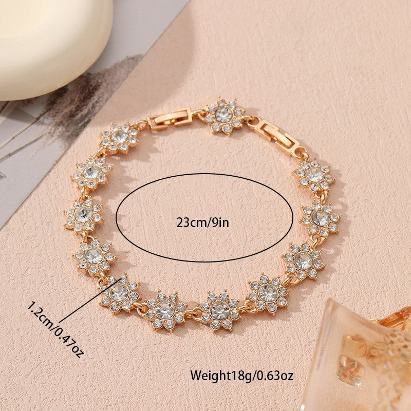 Bracelet de luxe abordable aux pierres colorées style européen - NovaShop NovaShop Golden Colorful Crystals Bigbuy