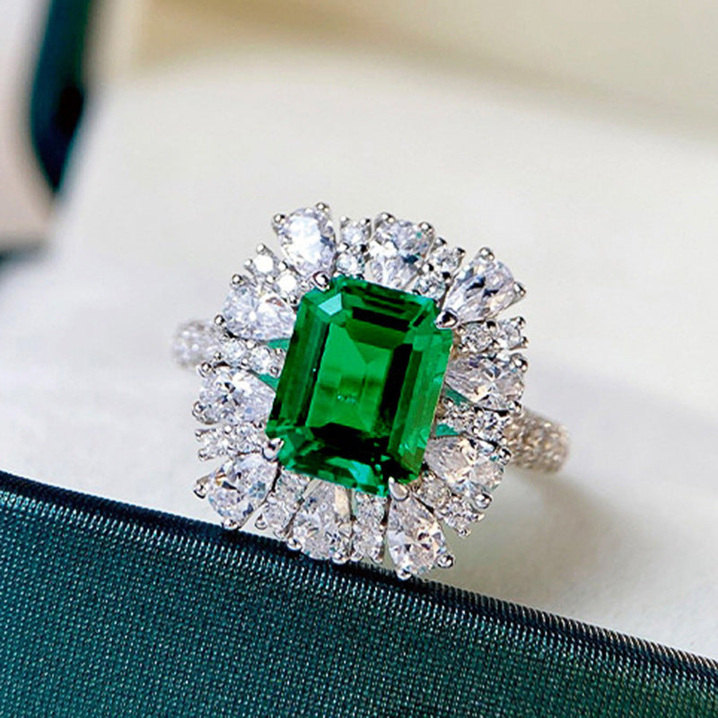 French Royal Jewelry in Elegant Style: Earrings, Necklace and Ring