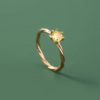 Niche ring with modern design, decorated with zircon