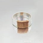 Bague vintage de haute qualité, bracelet simple à bobine irrégulière, bague à large visage