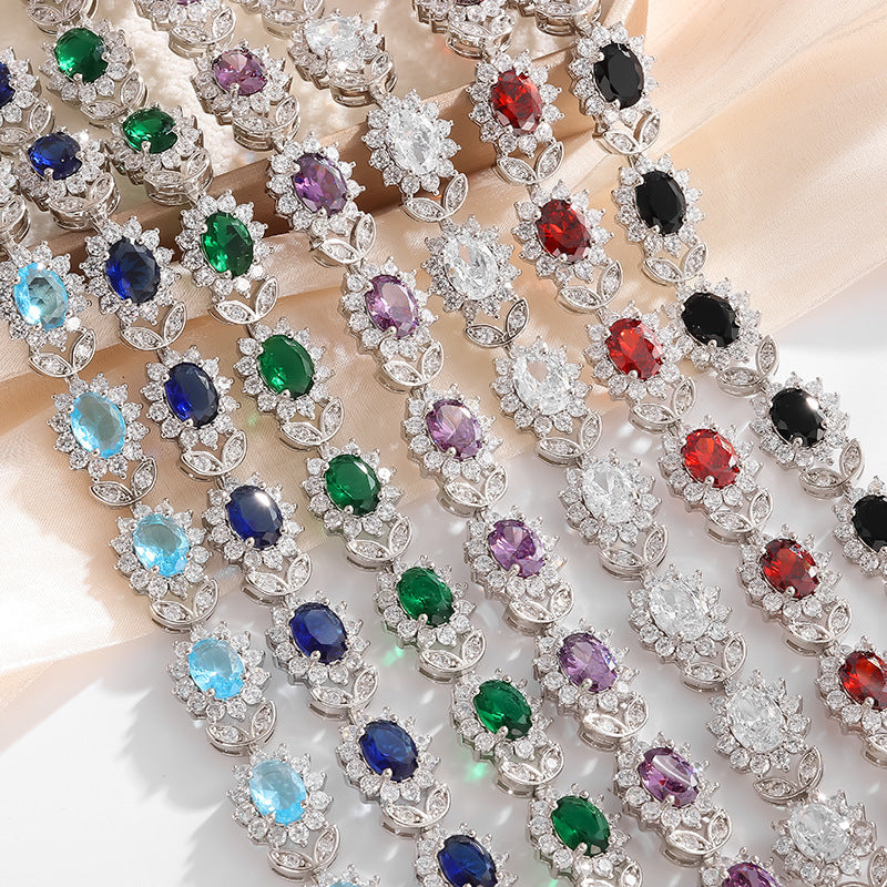 Personality Trend Bracelet Femme Simple avec Zircon Incrusté - NovaShop NovaShop Sapphire Bracelet Bigbuy