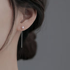 Boucles d’Oreilles Pendantes Femme à Aiguille en Argent Sterling - NovaShop NovaShop Light Pink Pearl 5mm Bigbuy