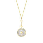 Collier Femme en Acier Titane avec Étoile à Six Branches et Diamant - NovaShop NovaShop Rose Gold / Other Bigbuy