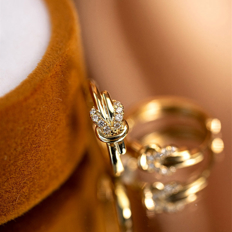 Cowhide clasp earrings, designed for women who appreciate luxury