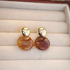 Boucles d’oreilles rondes Maillard Blooming pour femme - NovaShop NovaShop Amber Bigbuy