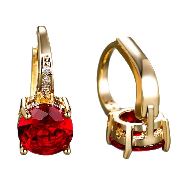 Boucles d’oreilles mode simples et élégantes, déclinées en plusieurs couleurs - NovaShop NovaShop Platinum Black Diamond Bigbuy