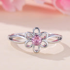 Hollow Flower Women's Ring with Simple and Elegant Design