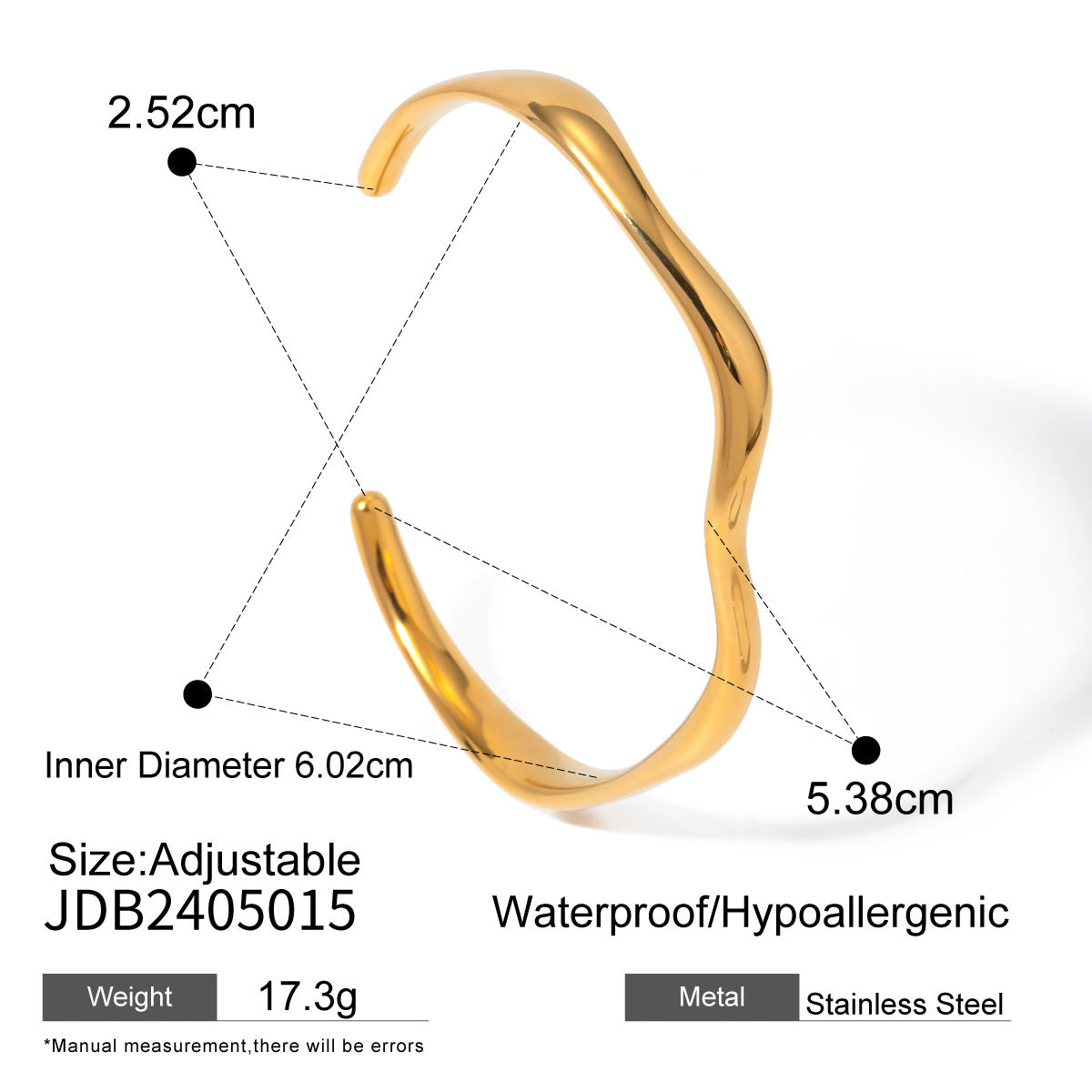 European and American Style Stainless Steel Bracelet for Women