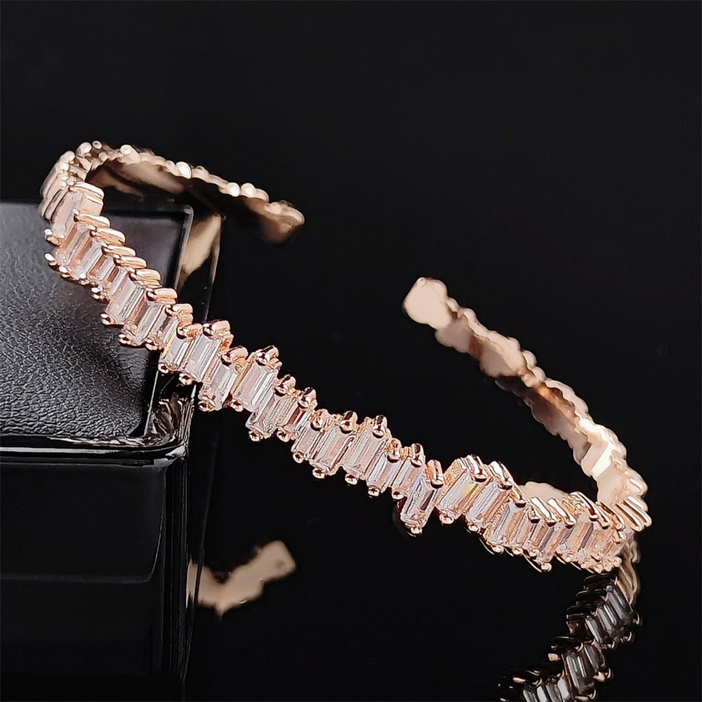 Bracelet pour femme en zircon, simple et stylé avec personnalité - NovaShop NovaShop Rose Gold Bigbuy