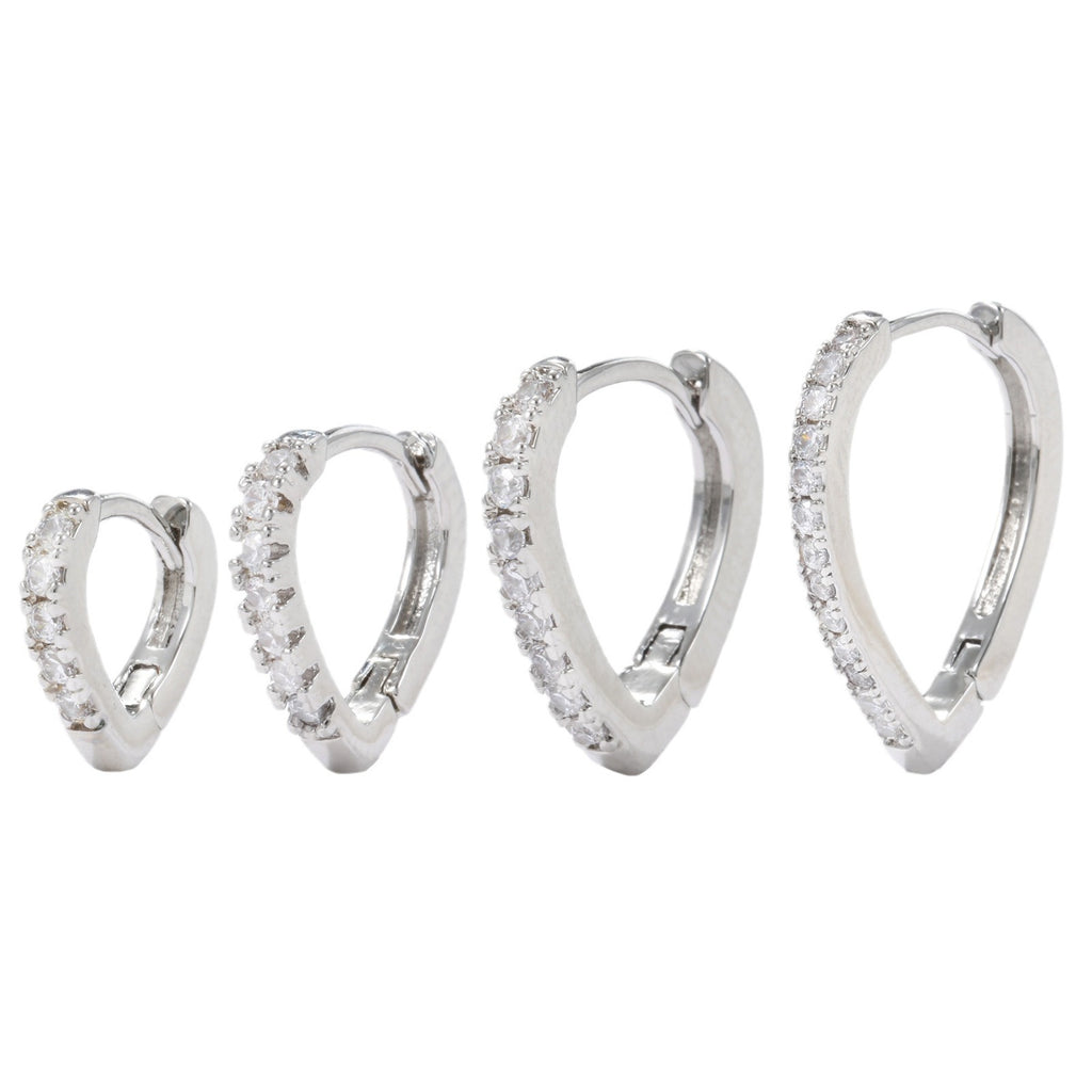 Simple Temperament Summer Cool Love Clip-on Earring