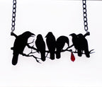 Collier Femme Gothique Rétro Hip Hop avec Corbeau Noir - NovaShop NovaShop Black Bigbuy