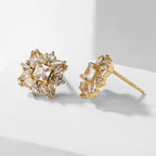 Elegant zircon earrings for women, high quality, fashionable